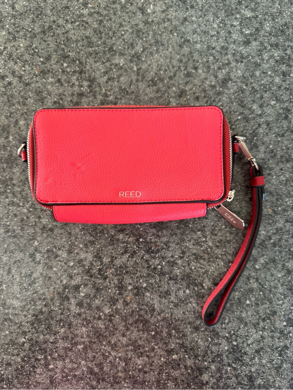 Reed Red Leather Wristlet Wallet